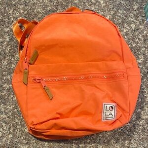 Lola Vibrant Orange Backpack